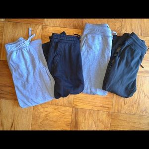 Grey and black sweatpants joggers for boys size 8